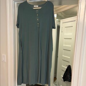 Nesting Olive House Dress Green Sz S/M